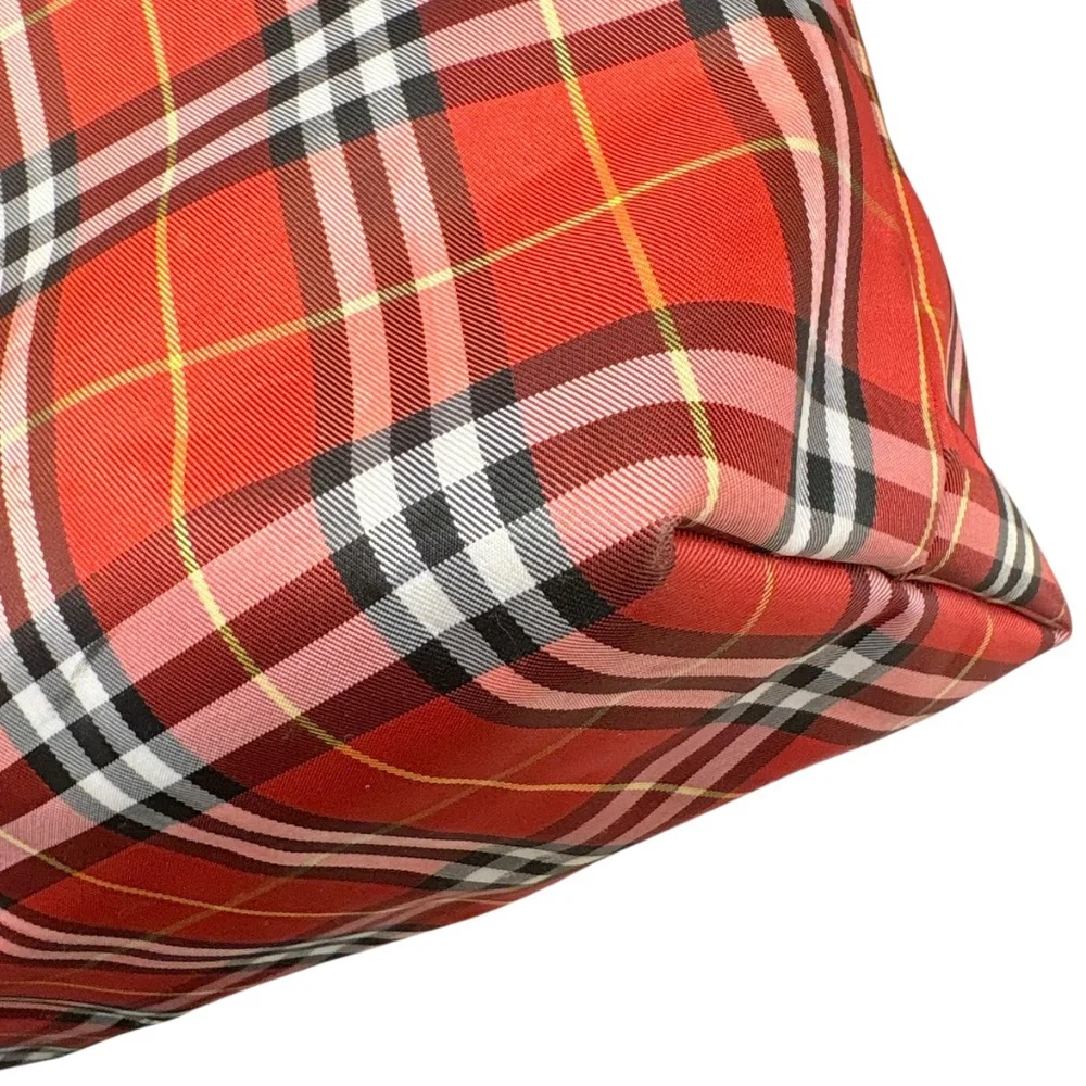 Burberry vintage red plaid oversize travel tote bag - Picture 7 of 16